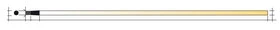 MANCHE BALAI BOIS BRUT 120CM DIAMETRE 24MM