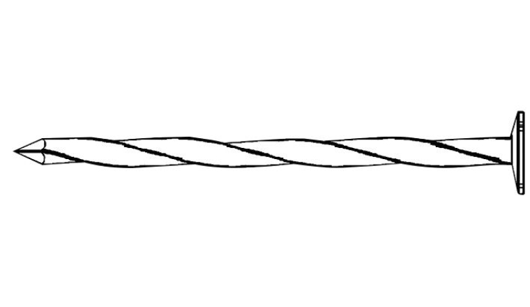 POINTE TORSADEE CLAIR 110X4.5 PAQ5K