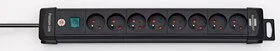 BLOC 4 PRISES 2P+T 1M80 NOIR PNN4