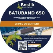 ADHESIF ETANCHEITE BATUBAND 650 GRIS 10x150MM