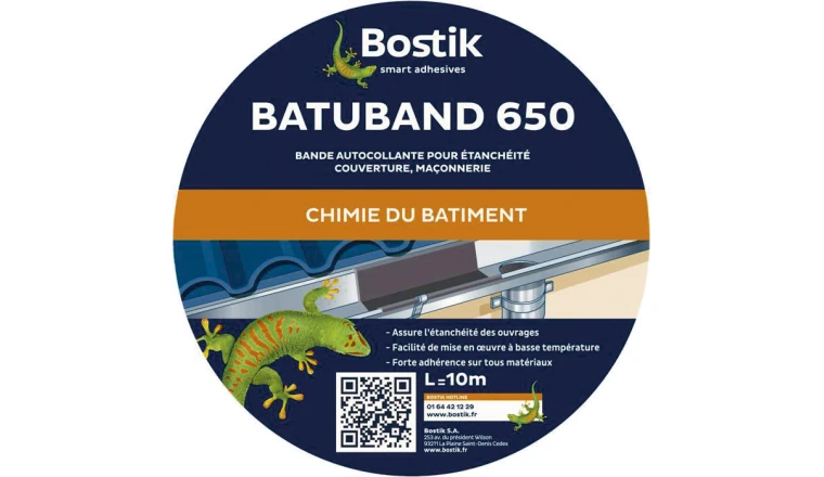 ADHESIF ETANCHEITE BATUBAND 650 GRIS 10x150MM