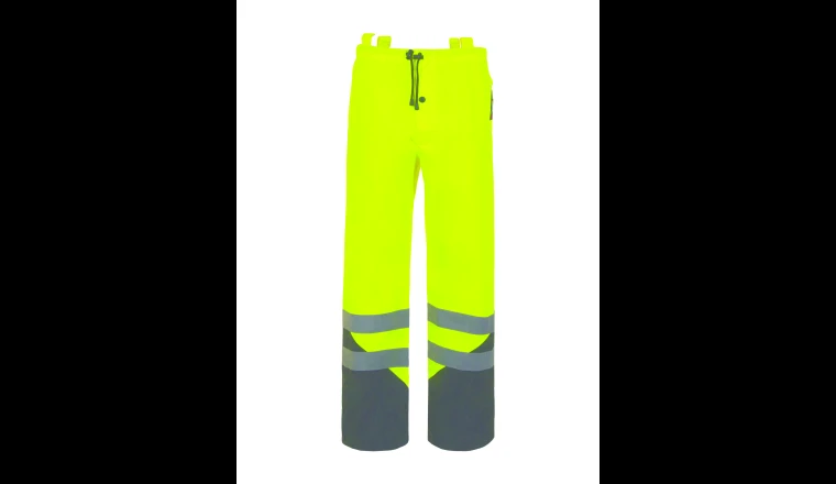 PANTALON DE PLUIE HAUTE VISIBILITE JAUNE TXL