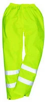 PANT.PLUIE HTE VISIBILITE M PES/PVC JAUNE