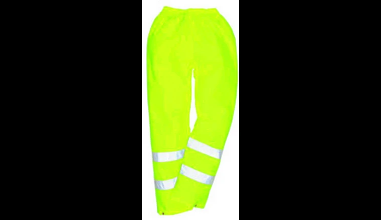 PANT.PLUIE HTE VISIBILITE M PES/PVC JAUNE