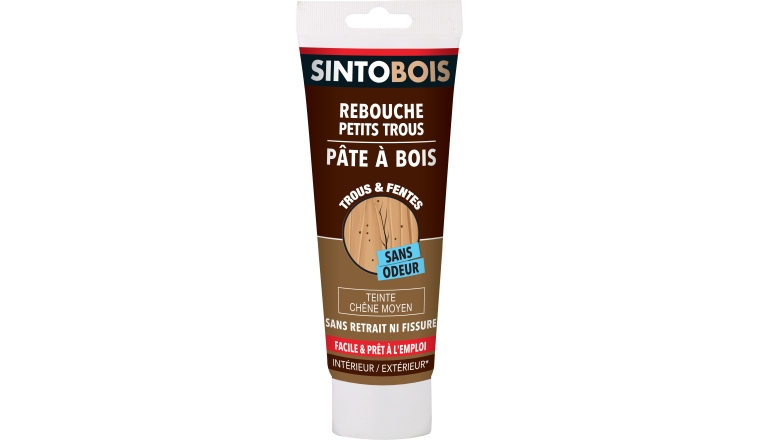 PATE A BOIS POUR REBOUCHER IMPERFECTIONS ET FISSURES 250G CHENE MOYEN