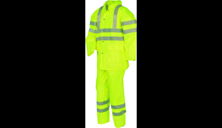 VESTE PLUIE XXL BANDIT JAUNE FLUO