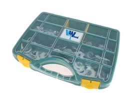 COFFRET 855 RONDELLES PLATES MU ACIER ZINGUE