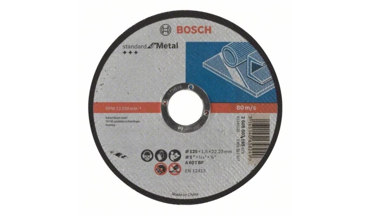 FCA DISQUE STD METAL 125X1.6X22MM DROIT