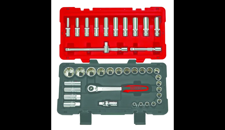 Coffret de douilles et accessoires 12 pans 1/2" KS Tools 922.0640