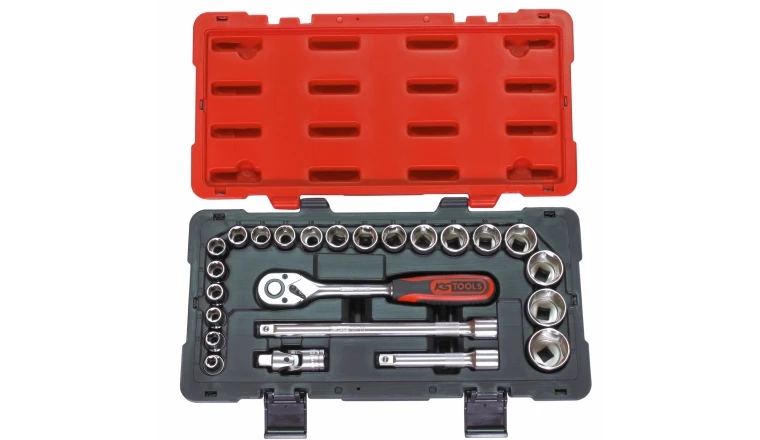 Coffret de douilles 6 pans et accessoires Ultimate 1/2" 24 pièces KS Tools 922.0623