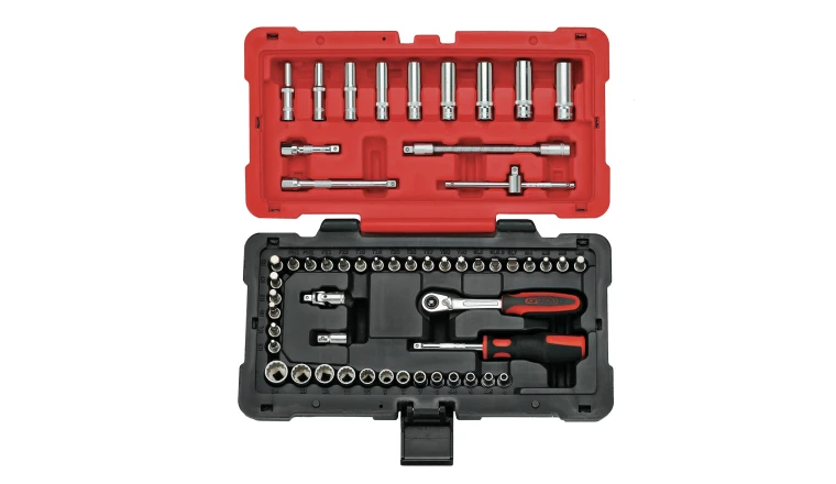 Coffret douilles et accessoires Ultimate 12 pans 1/4" 54 pièces KS Tools