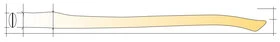 MANCHE HACHE CANADIENNE LEBORGNE OEIL 60X20MM 0M90