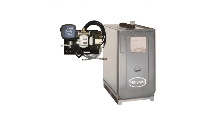 CUVE FUEL 1500L GALVANISE POMPE 230V 50L/MIN