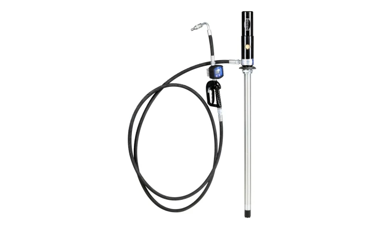 KIT FIXE POMPE A HUILE PNEUMATIQUE 3 1 POUR FUT 200L AVEC FLEXIBLE 4M RENSON