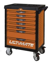 SERVANTE ULTIMATE ORANGE. 7 TIROIRS