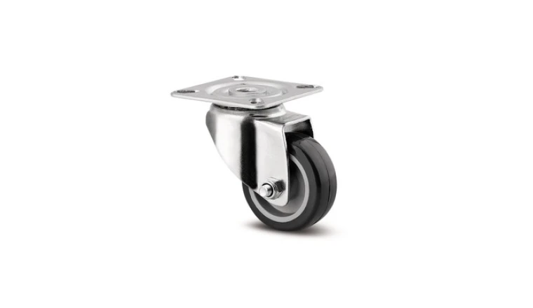 ROULETTE PLATINE 100 PIVOT FREIN GRIS 031113 TENTE