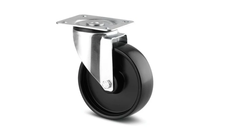 ROULETTE PLATINE 100 PIVOT NOIRE MANUTENTION