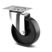 ROULETTE PLATINE 125 FIXE NOIRE MANUTENTION