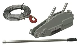 Treuil + câble 20m CMU 1600kg carter aluminium Levac 6180B