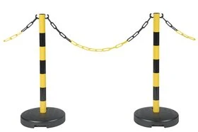 POTEAU PVC SUR SOCLE A LESTER 9KG RGE/BLC NOVAP
