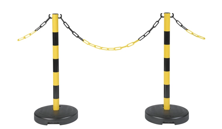 POTEAU PVC SUR SOCLE A LESTER 9KG RGE/BLC NOVAP