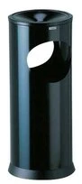 CORBEILLE CENDRIER NOIR S/PIED KIPSO 17L5
