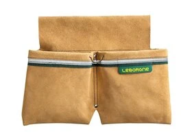 CEINTURE BIPOCHE CROUTE DE CUIR + PORTE TENAILLE