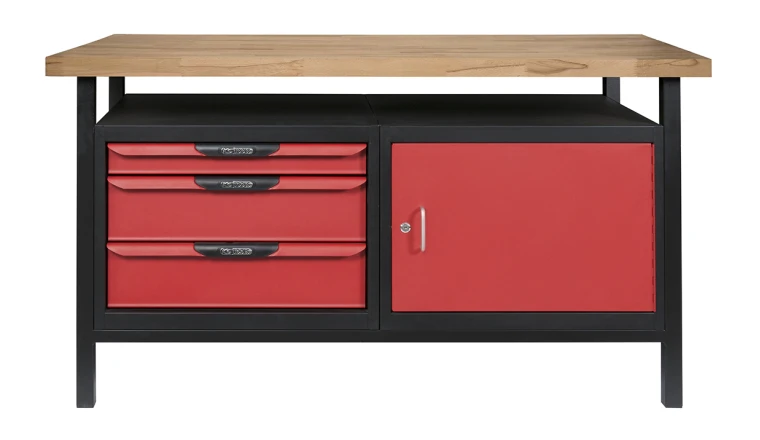 ETABLI PRO 1 PORTE + 3 TIROIRS - 1.4M