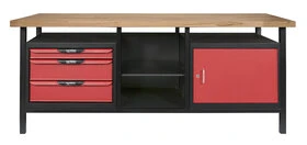 ETABLI PRO 1 PORTE + 3 TIROIRS - 2M