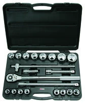 COFFRET DOUILLES PL 3/4 21PCES KS TOOLS