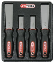 JEU DE 4 GRATTOIRS A LAME INOX