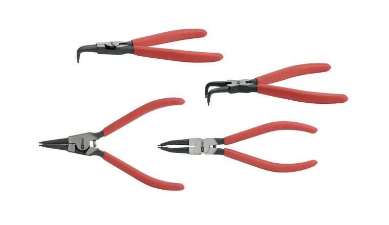 Jeu de 4 pinces à circlips intérieurs et extérieurs Ks Tools 