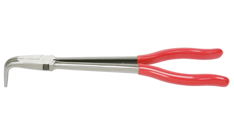 PINCE A BEC DEMI-ROND COUDEE 90. EXTRA-LONGUE. L. 270 MM