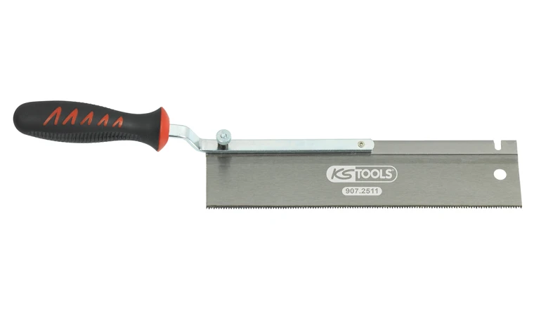SCIE A DOS REVERSIBLE POUR TRAVAUX DE FINITION L. 250MM. 2 ANGLES DE COUPE 13TPI