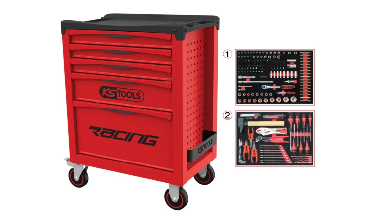 SERVANTE 5 TIROIRS 184 OUTILS KS TOOLS