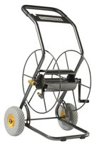 Dévidoir pour tuyau arrosage 85m 2 roues increvables Haemmerlin