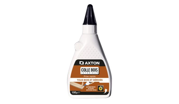 COLLE D'ASSEMBLAGE VINYL BOIS INTERIEUR D2 AXTON TRANSPARENT BIB 100G