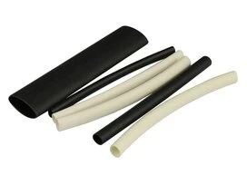 GAINE THERMORETRACTABLE D6MM D3MM L12CM NOIR LEXMAN LOT DE 10