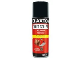 COLLE D'ASSEMBLAGE CONTACT NEOPRENE LIQUIDE AXTON JAUNE SPRAY 400ML