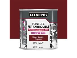 PEINTURE FER EXTERIEUR ROUGE BRILLANT 0.5L