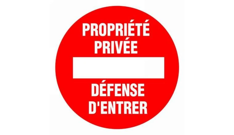 DISQUE DIAM 300 PROPRIETE PRIVEE DEFENSE D ENTRER D136