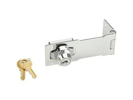 Moraillon 118mm avec serrure intégrée Master Lock 725EURD