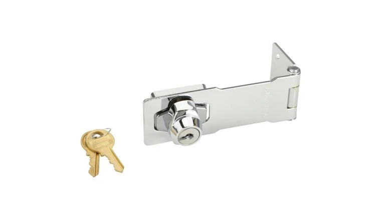 Moraillon 118mm avec serrure intégrée Master Lock 725EURD