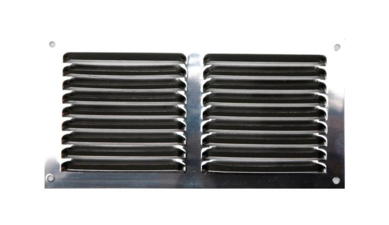Grille métal sans moustiquaire 150X150mm finition Alu