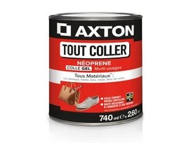 COLLE D'ASSEMBLAGE CONTACT NEOPRENE AXTON GEL POT METAL 740ML/644G