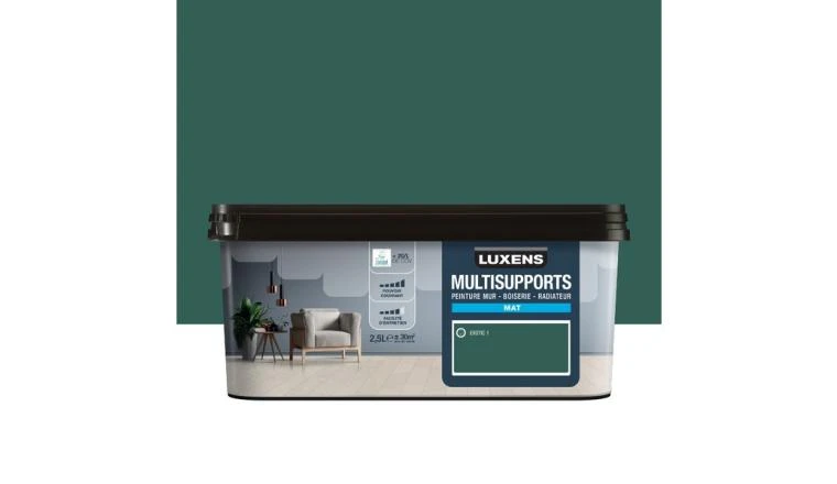PEINTURE MULTI SUPPORT MAT LUXENS 2.5 LITRES VERT EXOTIC 1 