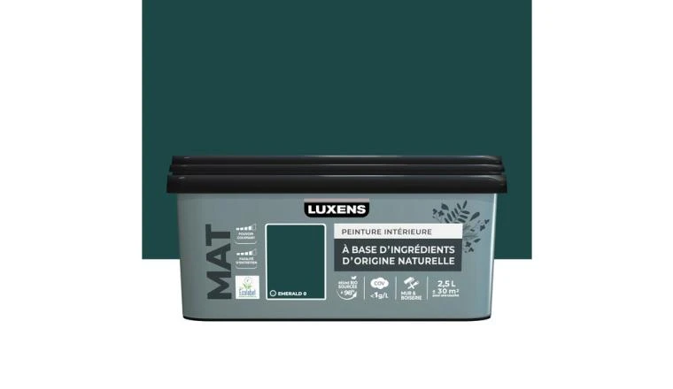 PEINTURE LUXENS BIO VERT EMERALD 0 2.5L 