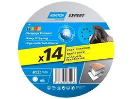 LOT DE 14 DISQUES ABRASIFS L.125 X L.125 MM GRAIN 40