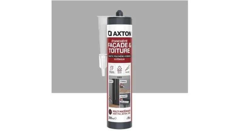 MASTIC ETANCHEITE FACADE/TOITURE POLYMERE HYBRIDE AXTON GRIS C. 280ML