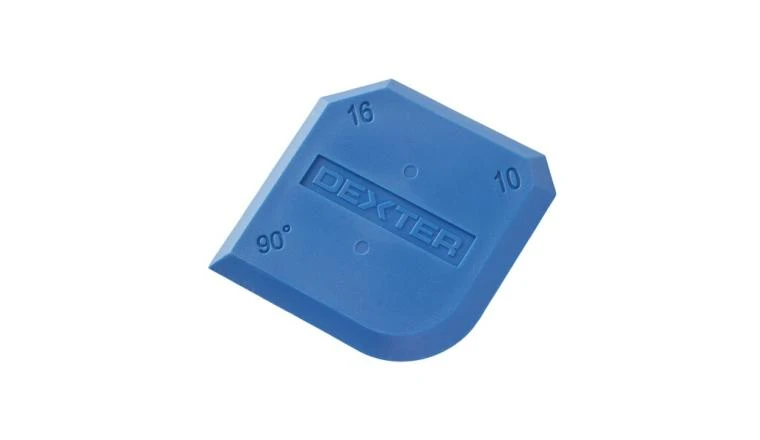 LISSEUR DE MASTIC MULTI ANGLES 90DEG /ROND/10/16MM DEXTER CAOUTCHOUC BLEU